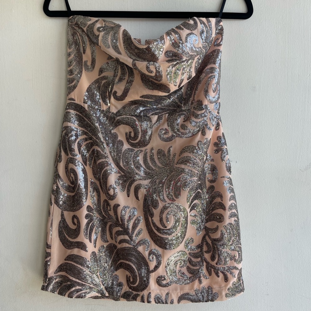 Forever 21 pink sequin dress